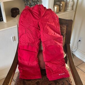 Columbia Kids Bright Red Snow Pants